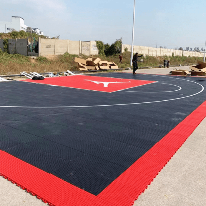 Basketball Ground Flooring Anti Bacterial All Weather PP Interlocking Pickleball Courts Plastic Tennis Sport Court Floor 1 - Lantai Parket Lapangan Basket Anti-Bakteri Panduan Pemilihan