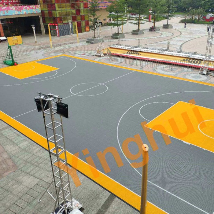 Lantai Interlock Lapangan Basket Pilihan Terbaik untuk Kenyamanan dan Performa Outdoor Basketball Court Modular Flooring Tiles 1 - Lantai Interlock Lapangan Basket Pilihan Terbaik untuk Kenyamanan dan Performa