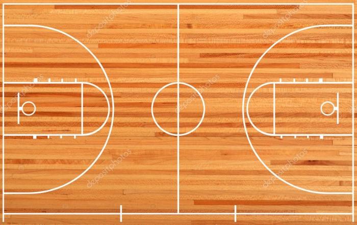 depositphotos 20076521 stock photo basketball court floor plan on 2 1 - Lantai Parket vs Interlock Lapangan Basket