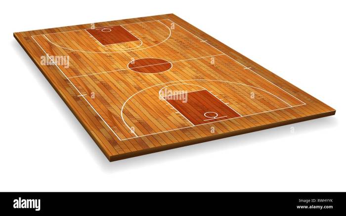 perspective basketball court floor with line on wood texture background vector illustration RWHYYK 1 - Ketebalan Lantai Parket untuk Lapangan Basket yang Optimal