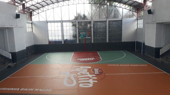 Lantai parket lapangan basket lantaiparket.id