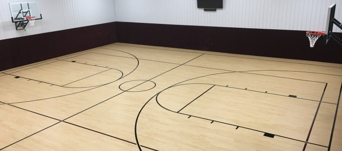 Custom Residential Basketball Court Flooring Installation