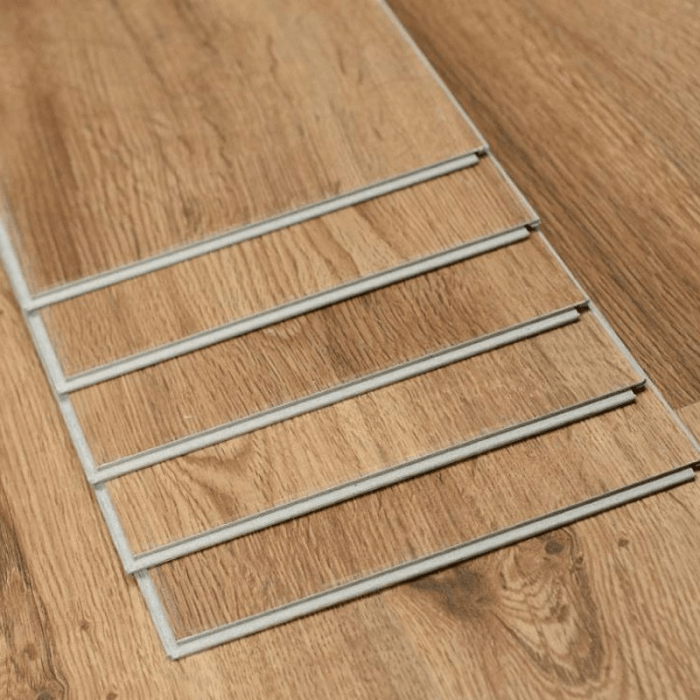 Wood Look Flooring Waterproof Durable PVC Vinyl Interlock Unilin Click Spc Parquet Plank Flooring 1 - Lantai Parket vs Interlock Lapangan Basket