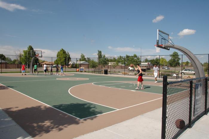 Outdoor Basketball Court Park The New Outdoor Basketball Court Is Now