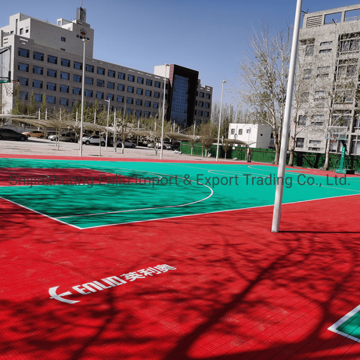 Lantai interlock lapangan basket